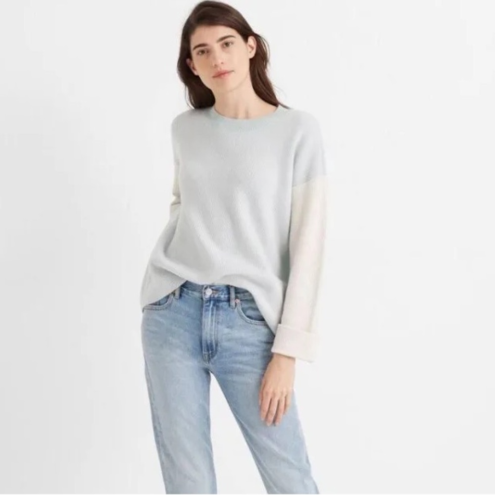 Club Monaco Arya Split Back Cashmere Blend Sweater